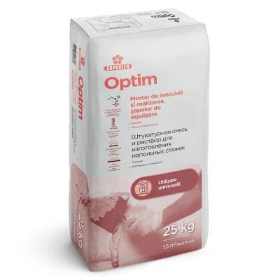 Tencuiala pe baza de ciment Optim 25kg