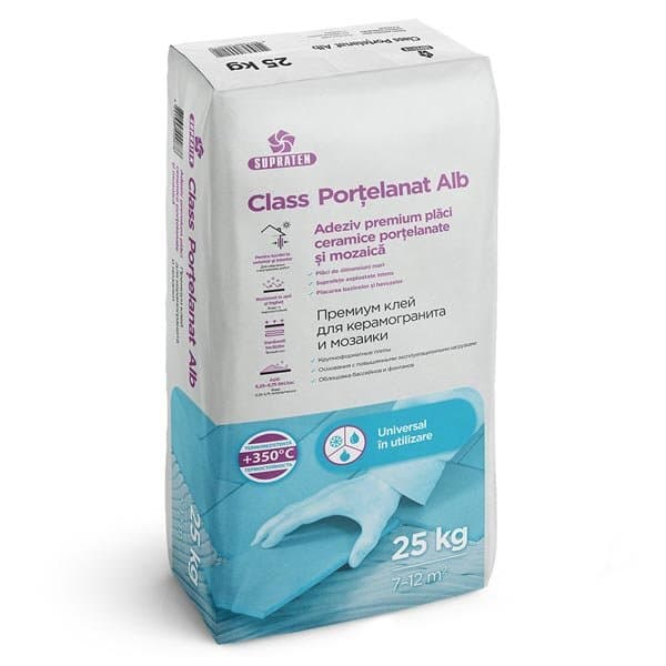 Adeziv Class Portelanat Alb, 25kg