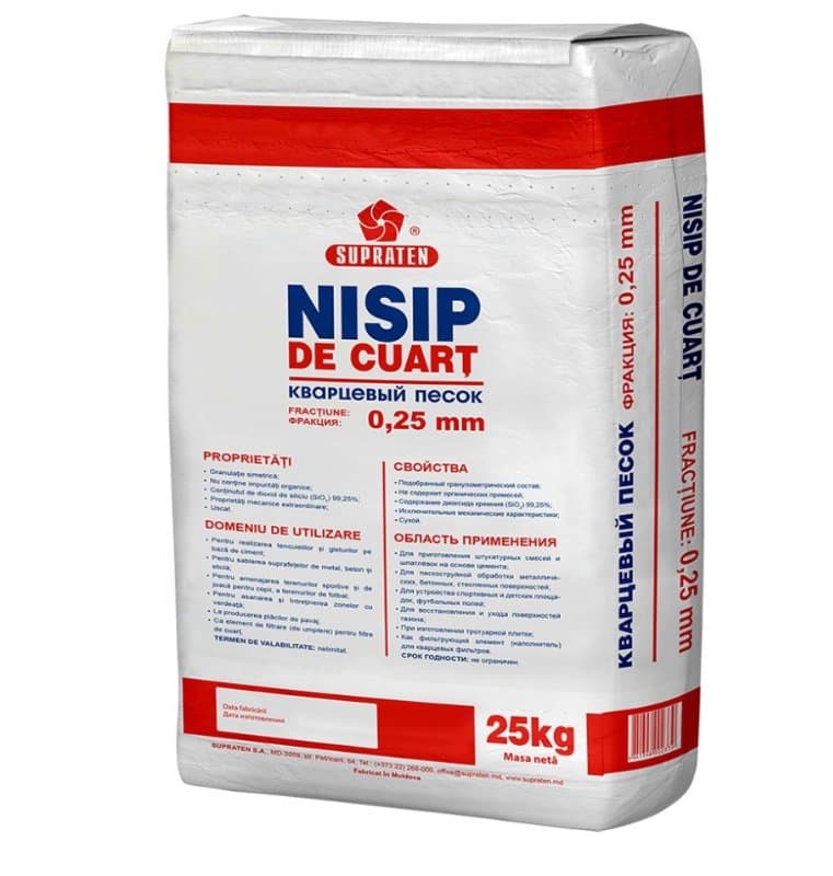 Nisip de cuart 25kg