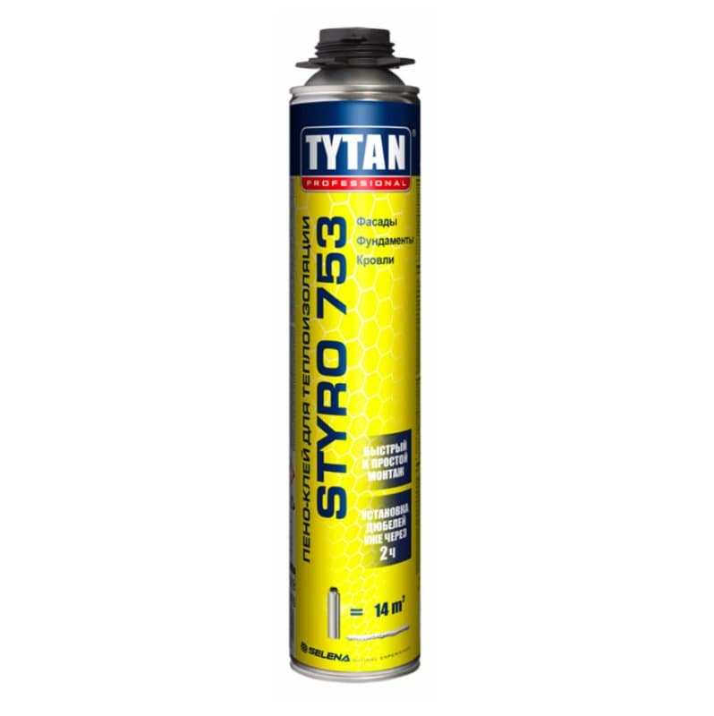 Spuma CLEI  pentru pistol TYTAN STYRO  750ml 