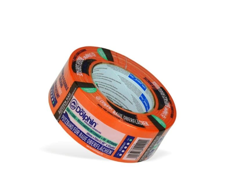 Banda adeziva de mascare exterior, portocalie, Blue Dolphin, 48mm x 50m