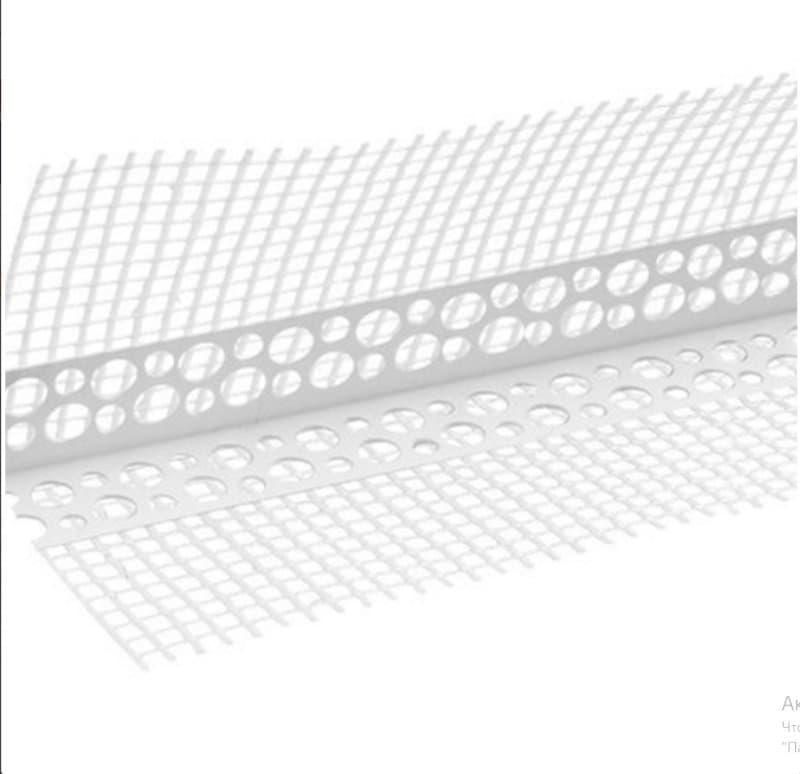 Profil muchie PVC cu plasa 10x10cm 3m