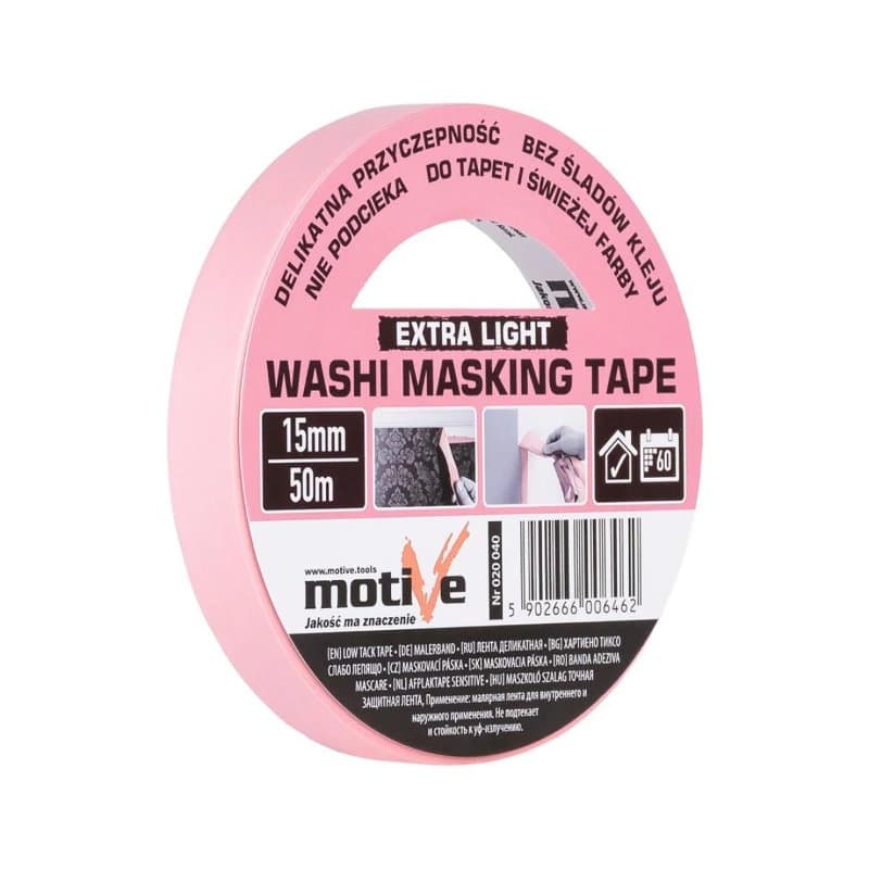 Bandă mascare Washi Extra Light 15mm\50m Motive