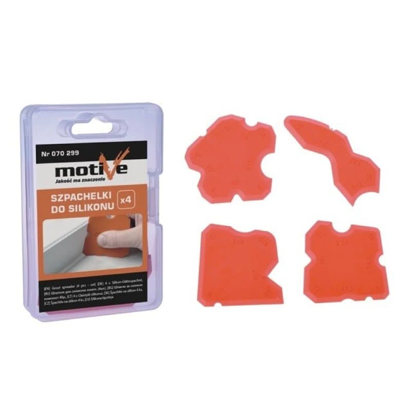 Șpaclu pentru silicon, set (4 buc.) Motive