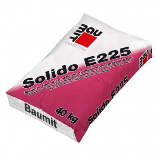 Sapa egalizare Baumit Solido E225, interior/exterior (12-80mm), 40kg