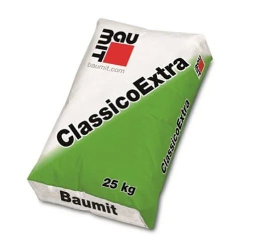 Tencuiala decorativa minerala Baumit Classico Extra K1.0 (bob de orez), 25kg
