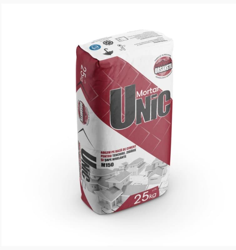 Mortar UNIC 25 kg amestec de tencuială și zidărie