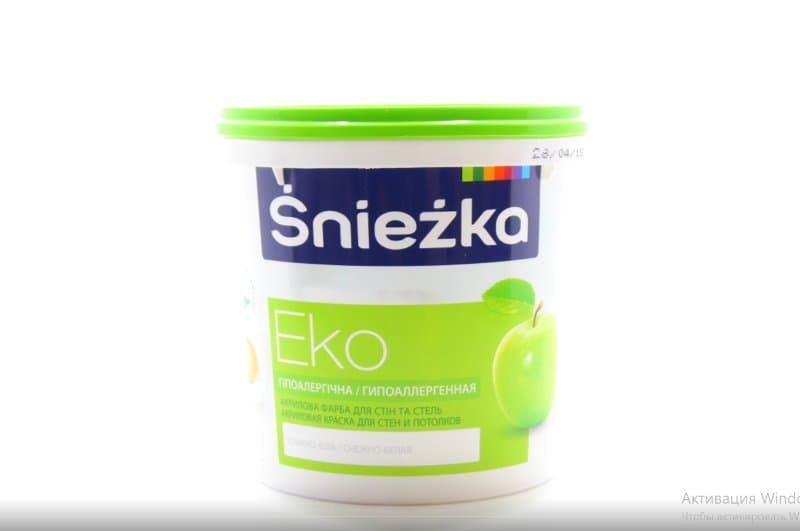 EKO-SNIEZKA 10L, Vopsea emulzie pe baza acrilica
