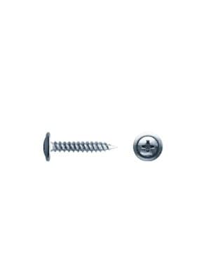 Surub cu cap plat si saiba,pe metal 0,9mm, zincat 4,2x16_50 buc.