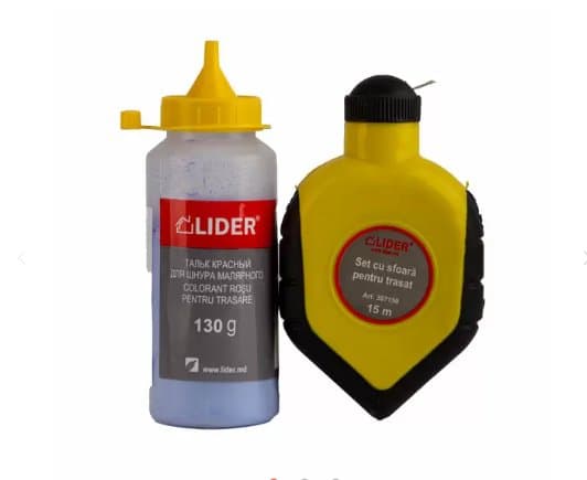 Set cu sfoara pentru trasare 15m si colorant pentru trasare LIDER