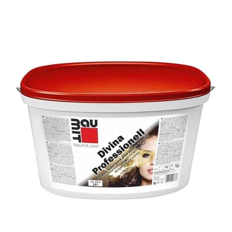 Baumit Divina Professionell - Vopsea alba superioara pentru interior, 5L