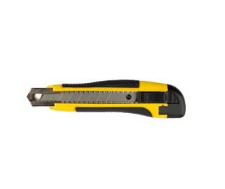 Cutter 18mm cu sina metalica, autoblocare maner din doua componente cu 3 lame